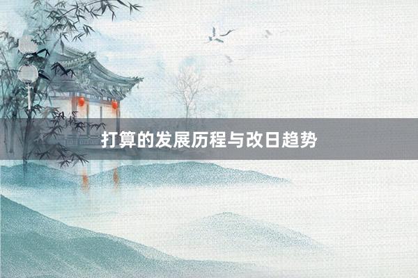 打算的发展历程与改日趋势