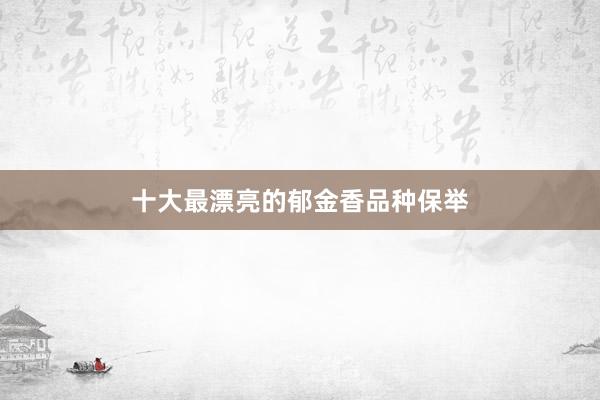 十大最漂亮的郁金香品种保举